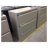 Lateral file cabinet - 3 drawer, 36"w, lockable -