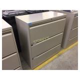 Lateral file cabinet - 3 drawer, 36"w, lockable-