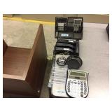 Office supplies mixed lot including calculators,