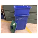 Recycle pails w/ lids - W1