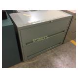 Lateral file cabinet - 2 drawer, 36"w, lockable -