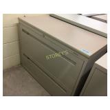 Lateral file cabinet - 2 drawer, 36"w, lockable,
