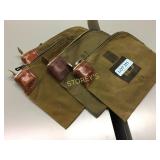 Canvas night deposit bags w/ lock and key