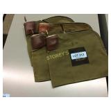 Canvas night deposit bags w/ lock and key