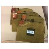 Canvas night deposit bags w/ lock and key