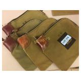 Canvas night deposit bags w/ lock and key