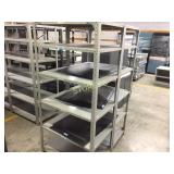Metal shelving - 2 sections, 24" x 36" x 75"h