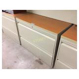 Lateral file cabinet - 2 drawer, 36"w w/ finish to