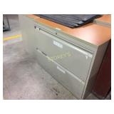 Lateral file cabinet - 2 drawer, 36"w, lockable, w