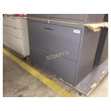 Lateral file cabinet - 2 drawer, 36"w, lockable