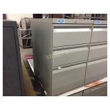 Drawer pedestal - lockable, 3 drawer, light grey