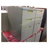 Drawer pedestal - lockable, 3 drawer, light grey