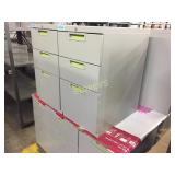 Drawer pedestal - lockable, 3 drawer, light grey