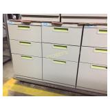 Drawer pedestal - lockable, 3 drawer, light grey