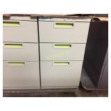 Drawer pedestal - lockable, 3 drawer, light grey