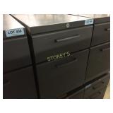 Mobile Drawer pedestal, 2 drawer, lockable, dark