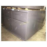 Mobile Drawer pedestal, 2 drawer, lockable, dark