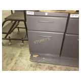 Mobile Drawer pedestal, 2 drawer, lockable, dark