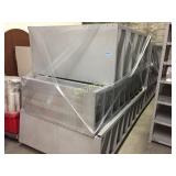 Metal Shelving - 3 sections, miscellaneous