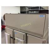 Binder bin - wall-mounted w/ rail, lockable, 42"w