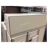 Binder bin - wall-mounted w/ rail, lockable, 42"w