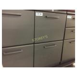 Drawer pedestal - lockable, 2 drawer, dark grey