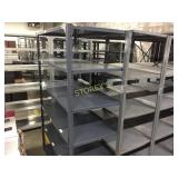 Metal Shelving - 2 sections, 75"h x 24"d x 48"w