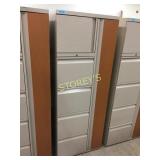 Combination storage cabinet - includes upper
