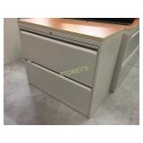 Lateral file cabinet - 2 drawer, 30"w w/ finish