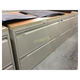 Lateral file cabinet - 2 drawer, 30"w w/ finish