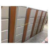 Combination storage cabinet - includes upper