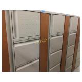 Combination storage cabinet - includes upper