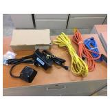 Extension cord and tabletop power module, lot of