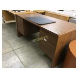 DP desk, medium oak laminate, 30"d x 60"w - W2