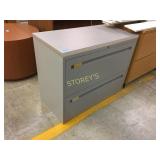 Lateral file cabinet - 3 drawer, 36"w w/ finish