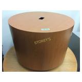 Drum Table, pecan laminate, 30"round