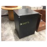 Storage cabinet w/ door, lockable, black