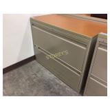 Lateral file cabinet - 2 drawer, 30"w w/ finish to