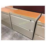 Lateral file cabinet - 2 drawer, 36"w w/ finish to