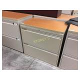 Lateral file cabinet - 2 drawer, 30"w w/ finish to
