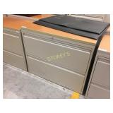 Lateral file cabinet - 2 drawer, 36"w w/ finish to