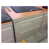 Lateral file cabinet - 2 drawer, 36"w w/ finish to