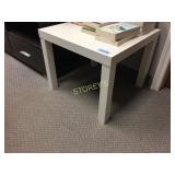Side table. white 24"sq