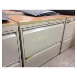 Lateral file cabinet - 2 drawer, 30"w w/ finish to