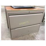 Lateral file cabinet - 2 drawer, 36"w w/ finish to