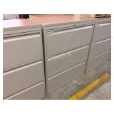 Lateral file cabinet - 3 drawer, 36"w w/ finish to