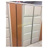 Combination storage cabinet - includes upper