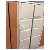 Combination storage cabinet - includes upper