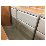 Lateral file cabinet - 3 drawer, 36"w w/ finish