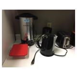Small kitchen appliances including coffee